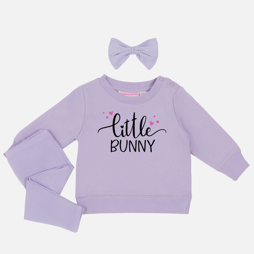 Easter Personalised Crew Neck - Honey Bunny - Lilac – La Sienna Couture