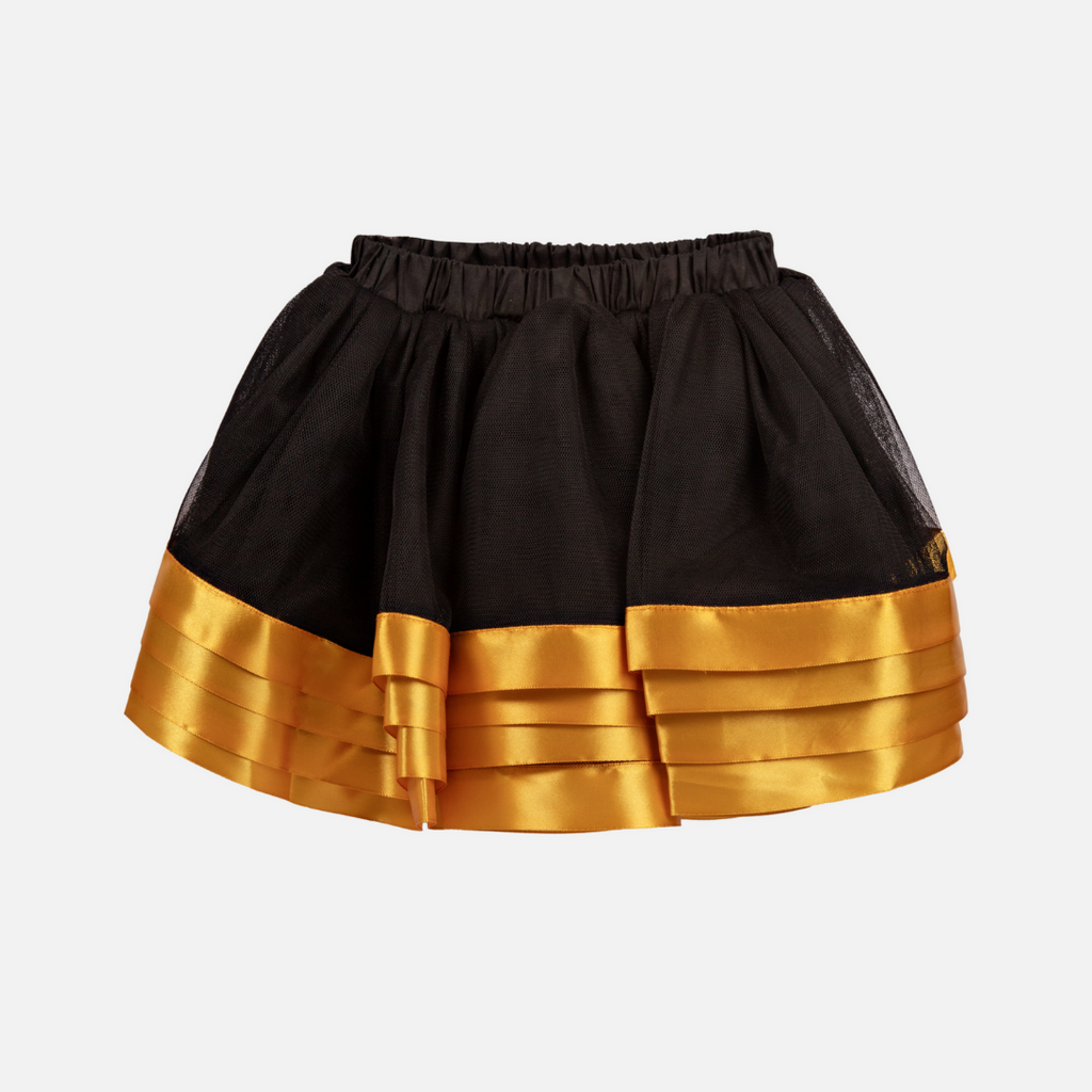 Black and gold long tutu outlet skirt