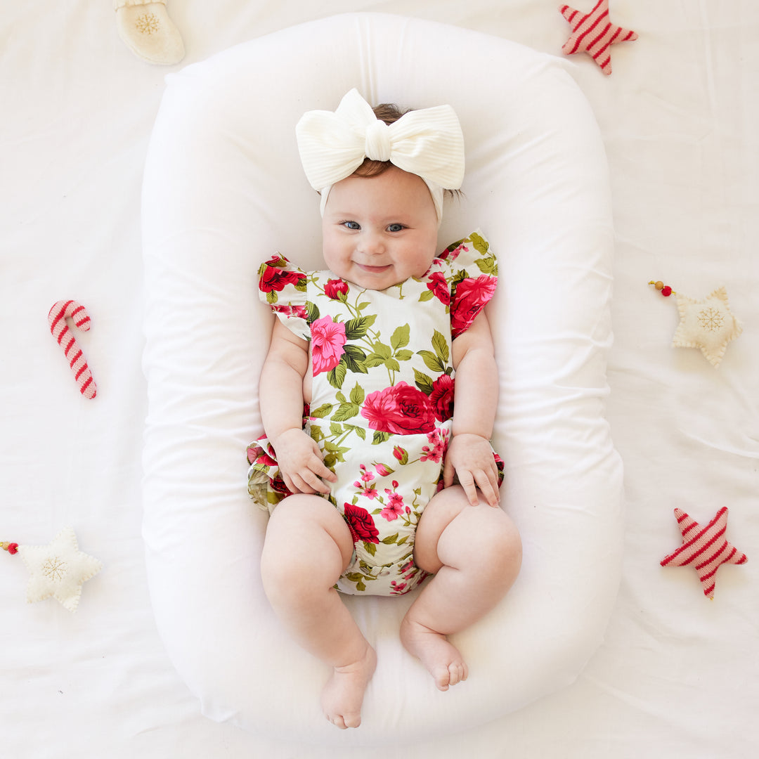 Ruffle Sunsuit - Ruby