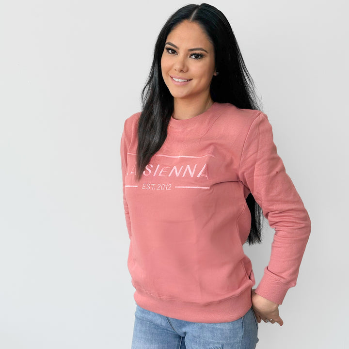 Mummy Crew Neck Logo Jumper - Cinder-Rose