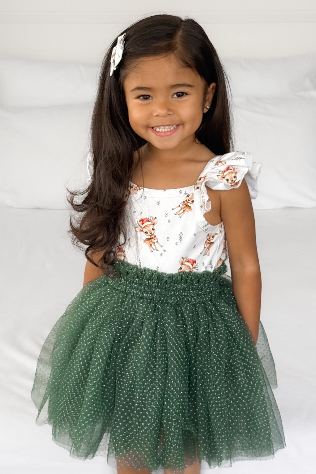 Tulle Sparkle Tutu Skirt - Forest Green