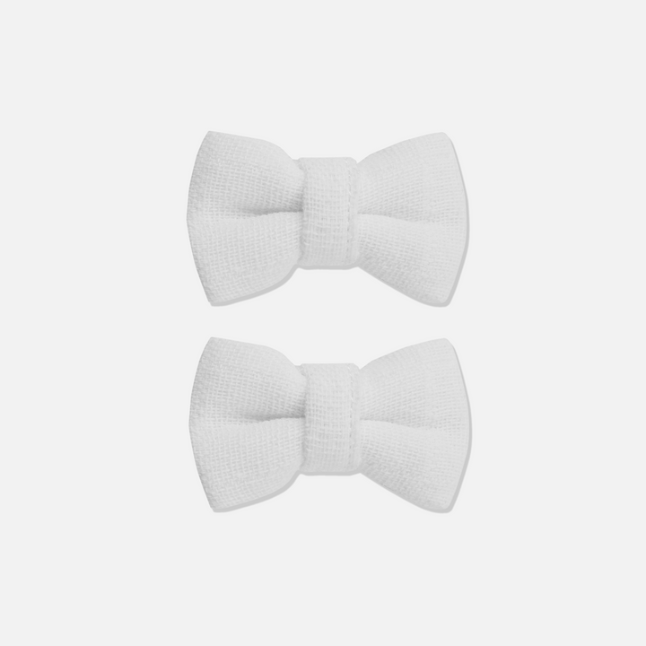 Muslin Mini Bows - Coconut Milk