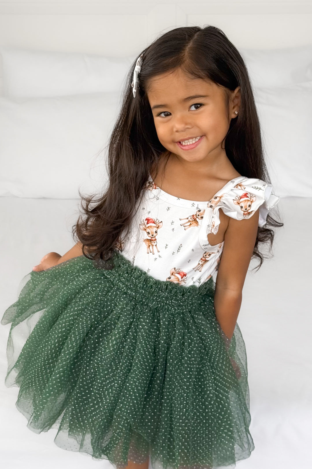 Tulle Sparkle Tutu Skirt - Forest Green