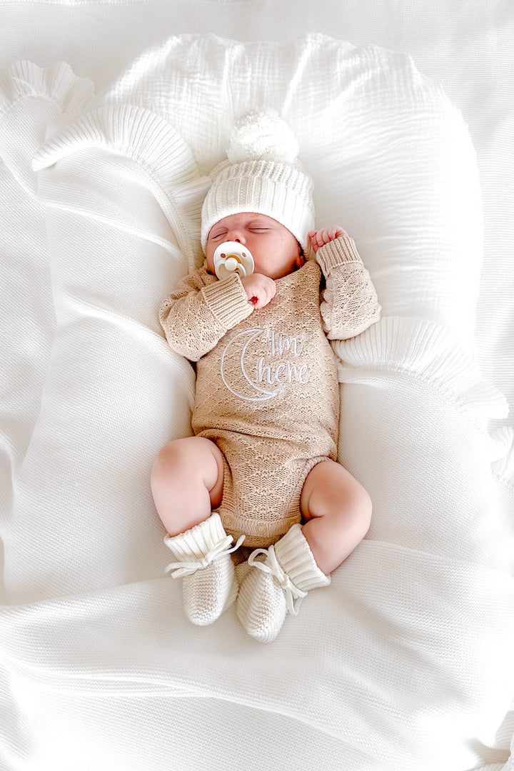 Montee Knitted Romper - Oatmeal