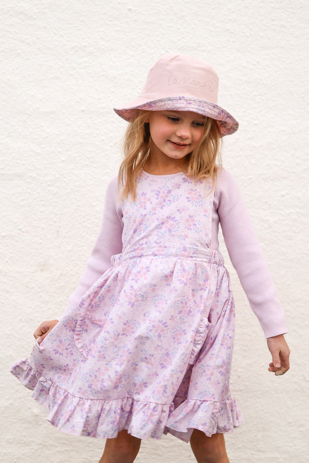 Baby girls purple floral summer dress