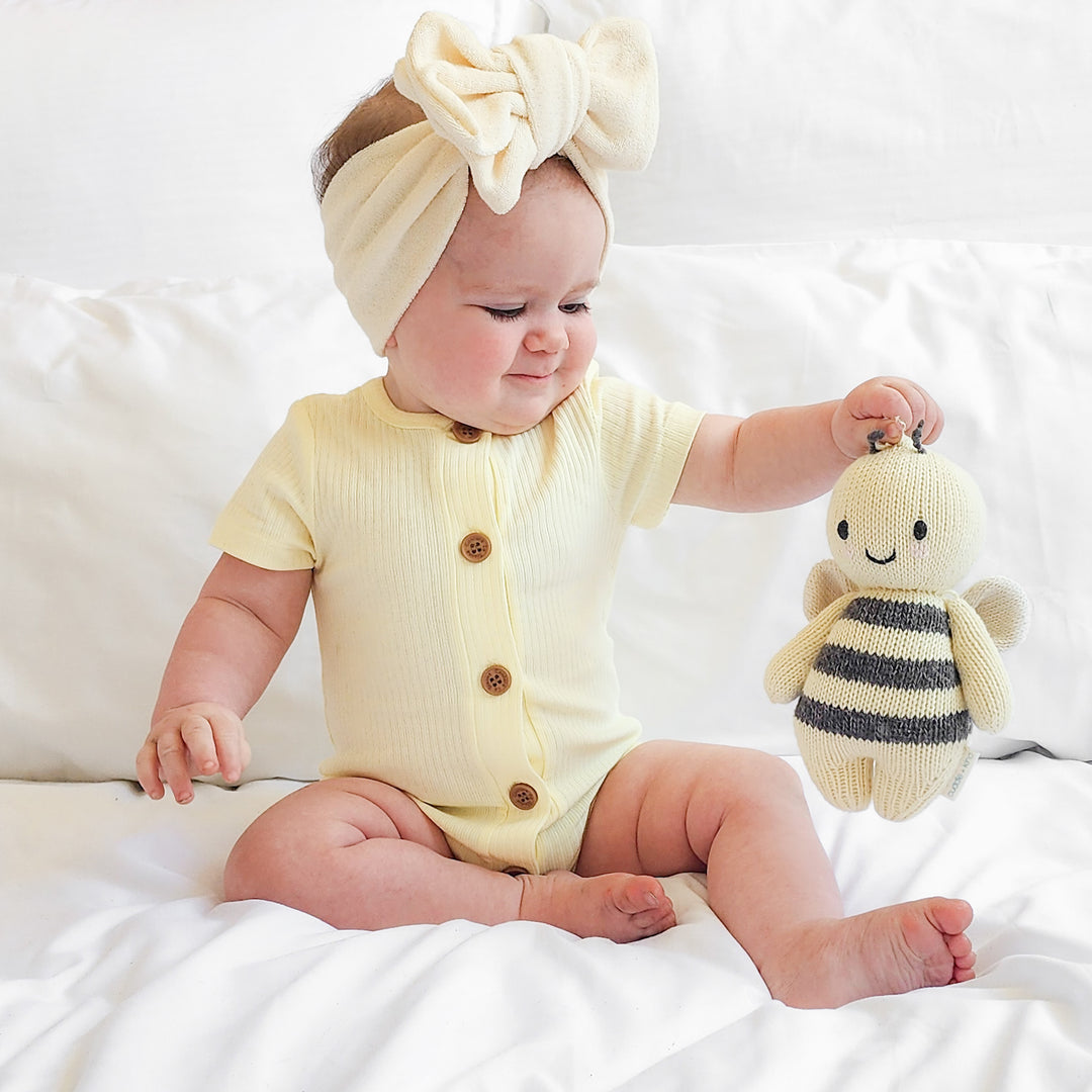 Cozy Summer Louie Romper - Banana