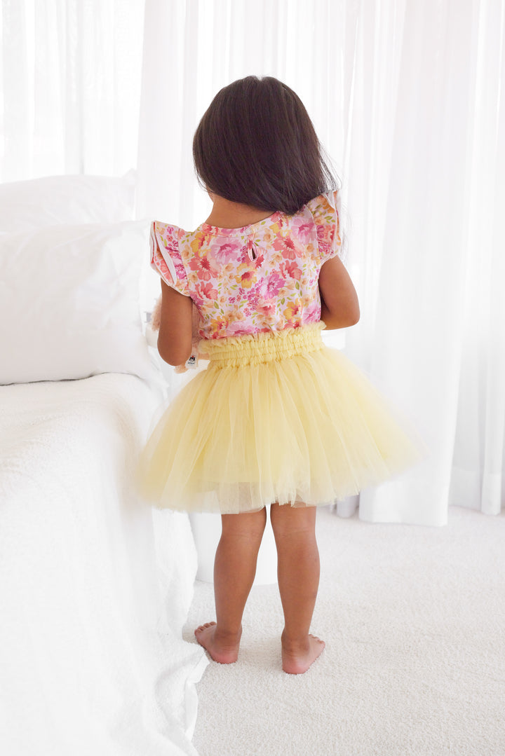 Tulle Tutu Skirt - Lemon Icing