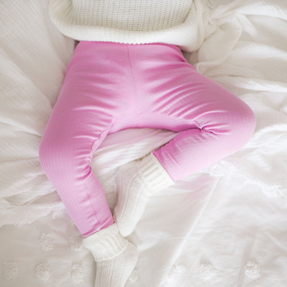 baby girl pink leggings