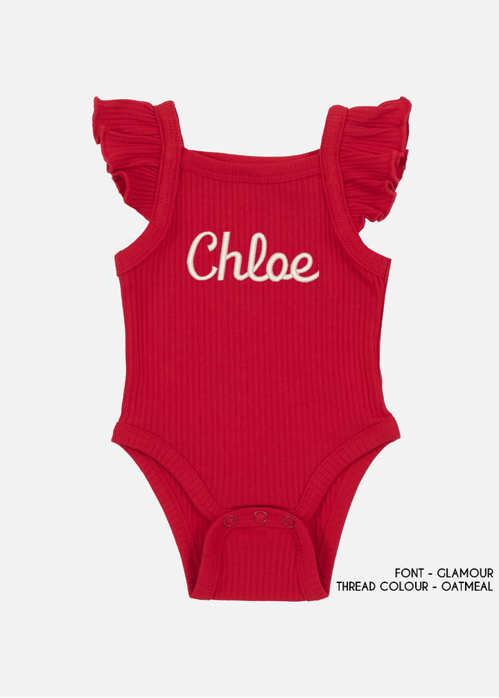 Cozy Flutter Singlet - Red