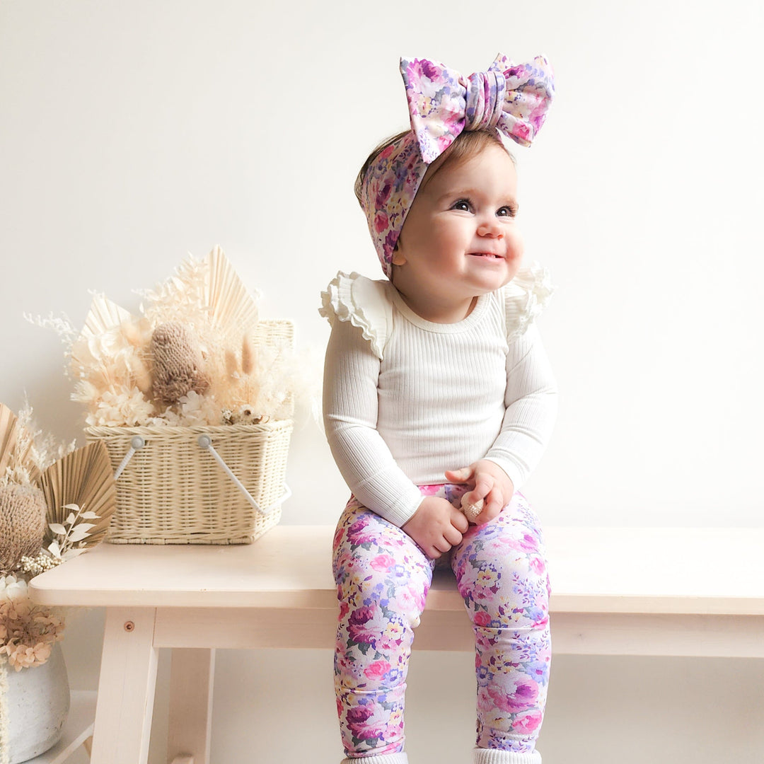 baby girls floral headwrap