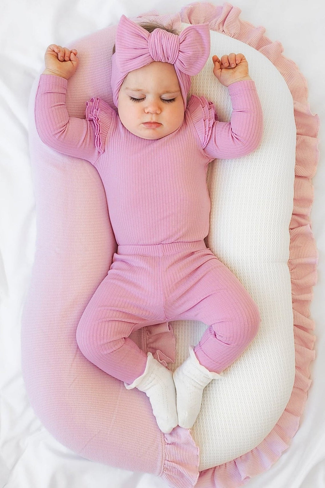 baby girl pink headwrap