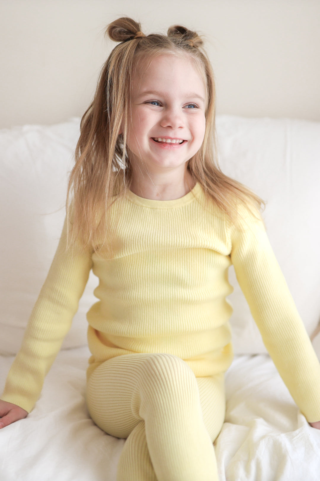 Knitted Bodysuit/Top - Daffodil Yellow