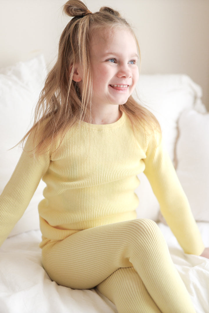 Knitted Bodysuit/Top - Daffodil Yellow