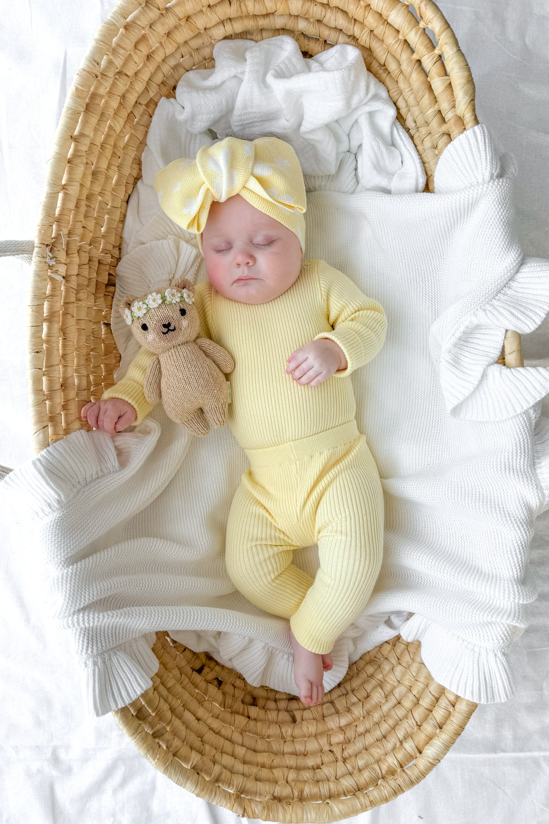 Knitted Bodysuit/Top - Daffodil Yellow