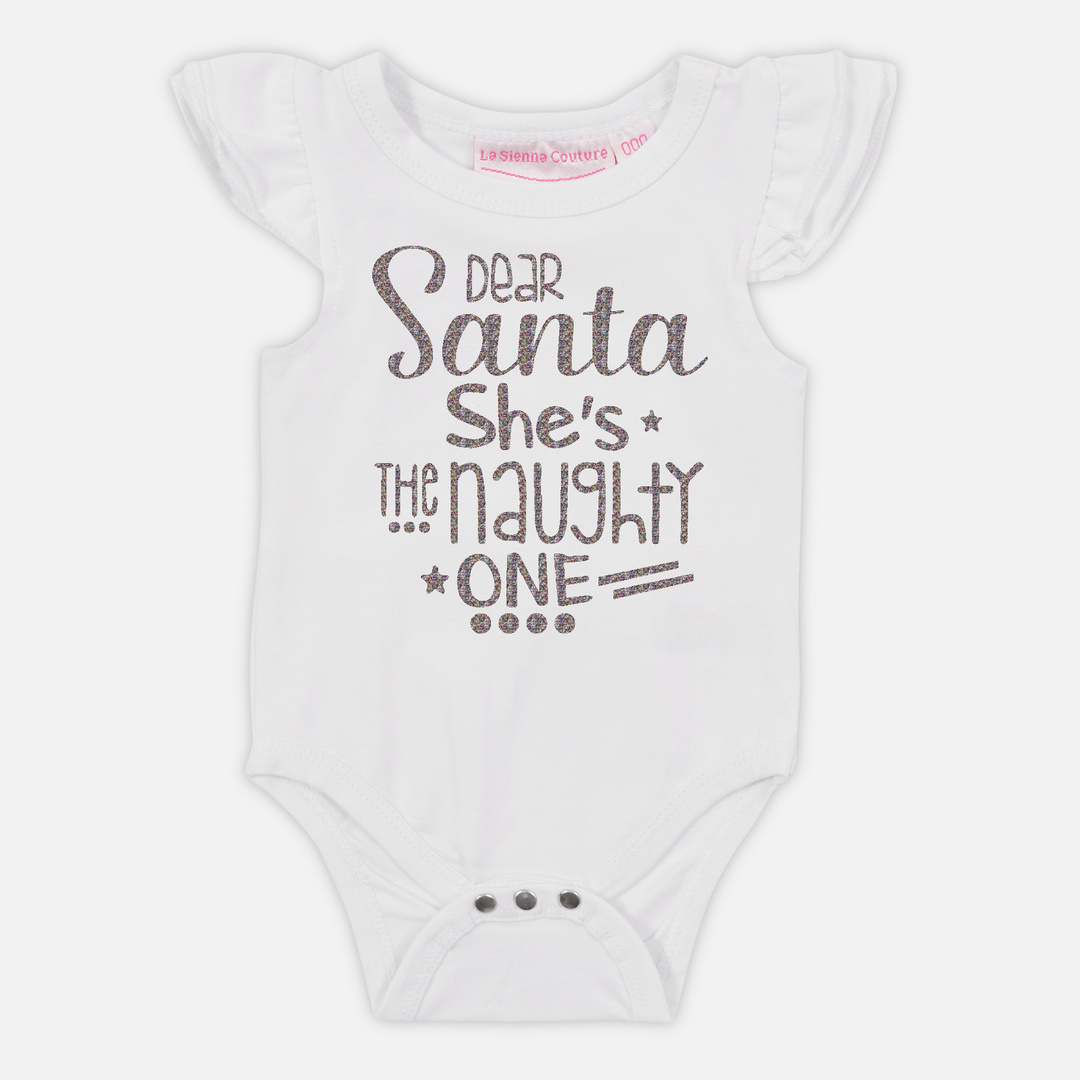 Dear Santa She's The Naughty One - Vinyl - Custom