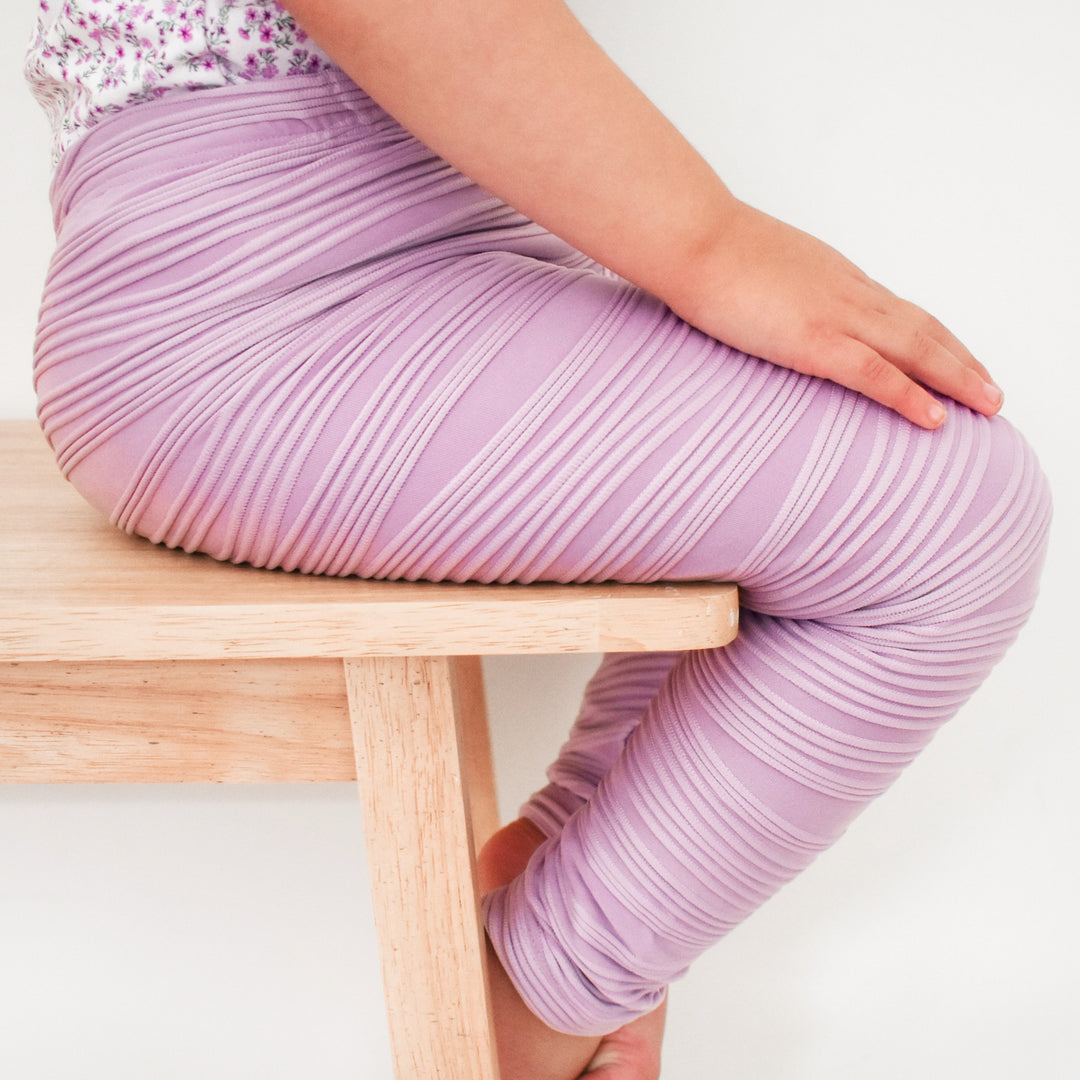 girls purple leggings