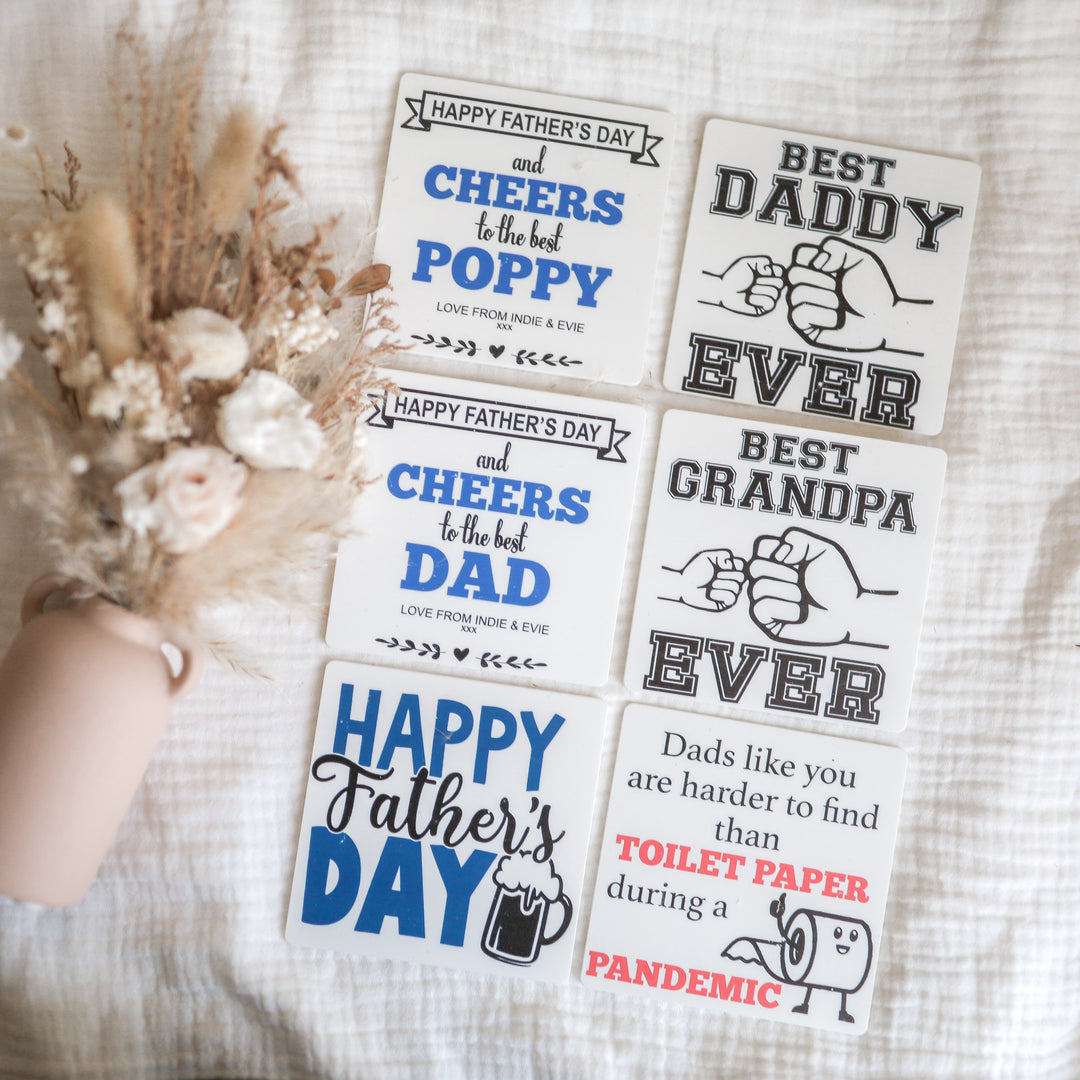 Personalised Father's Day Coaster