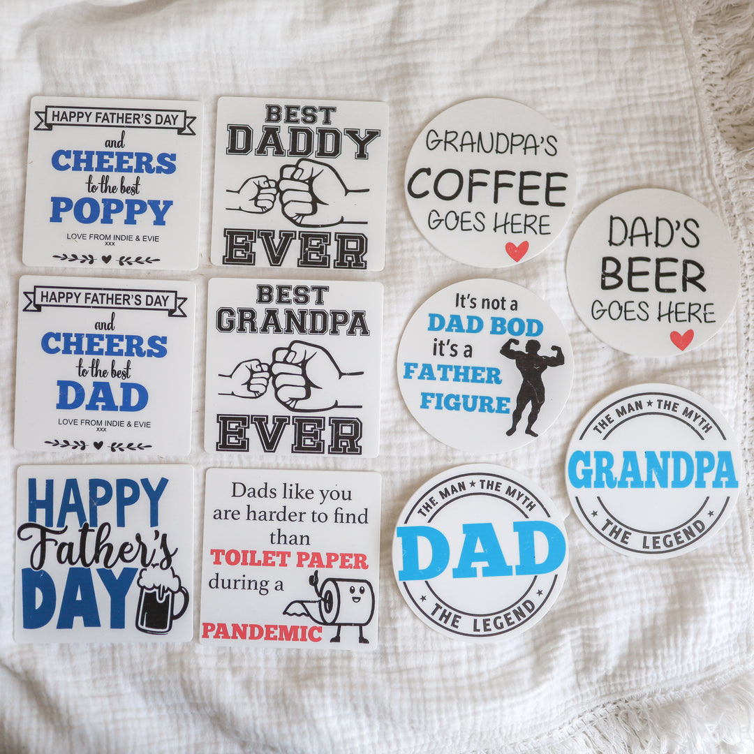 Personalised Father's Day Coaster