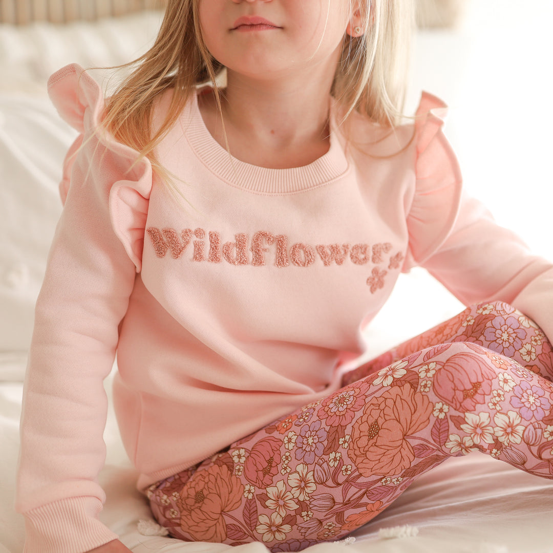 Fleece Flutter Jumper - Wildflower