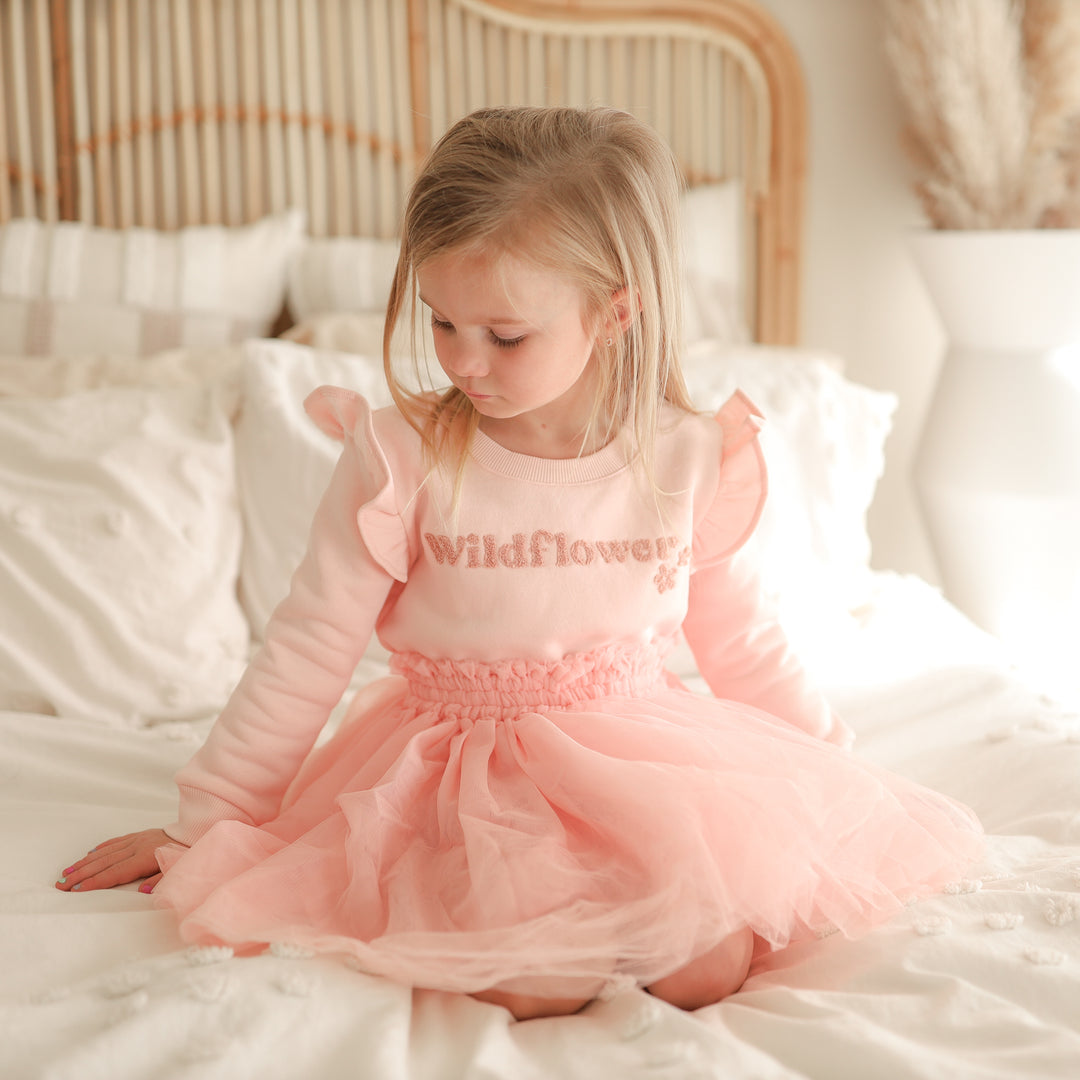 Tulle Tutu Skirt - Peach Dust