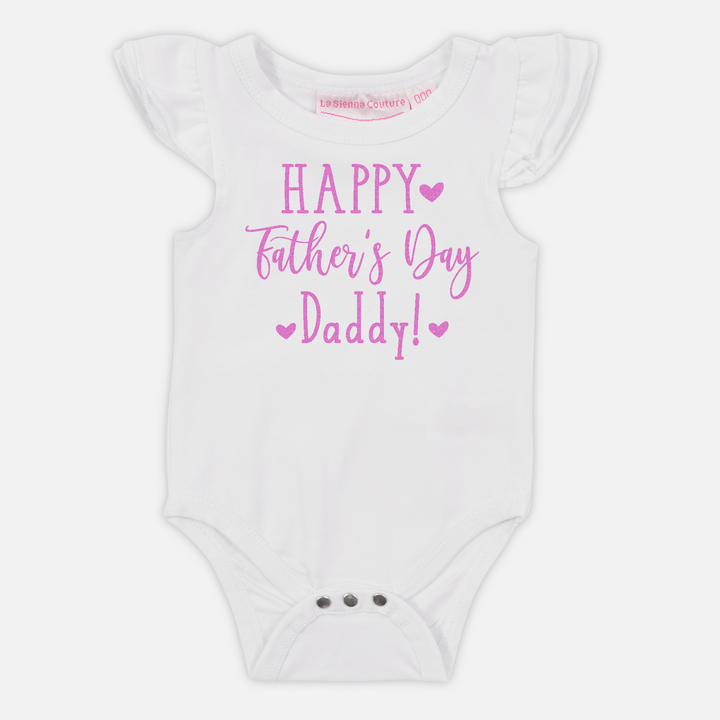 Happy Father's Day Daddy W/Hearts - Vinyl - Custom