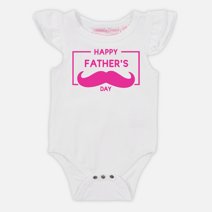 Happy Fathers Day Moustache - Vinyl - Custom