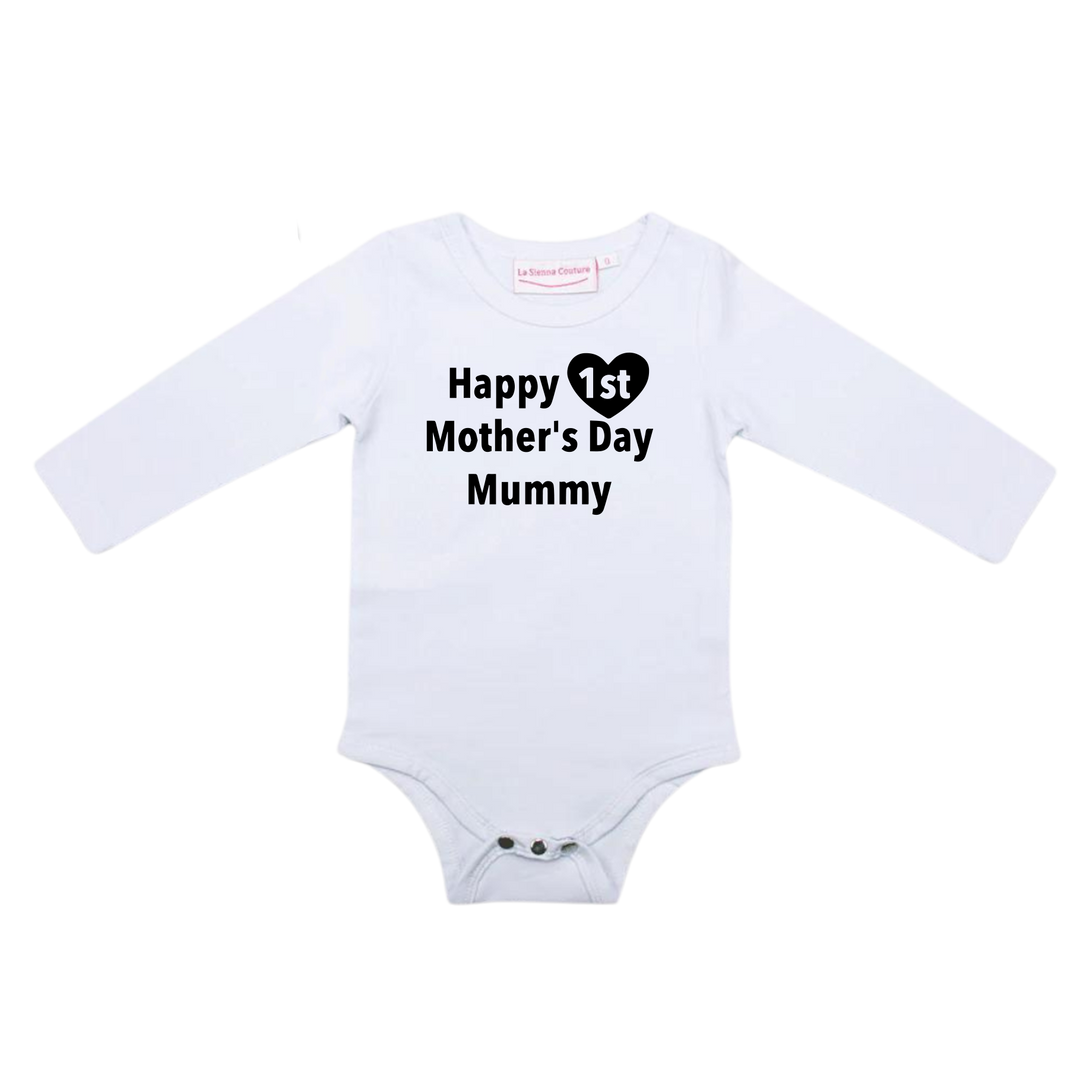 Happy 1st Mothers Day - Unisex Long Sleeve  - Custom