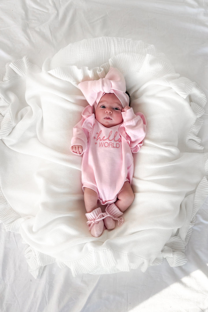 Personalised Flutter Romper - Pink