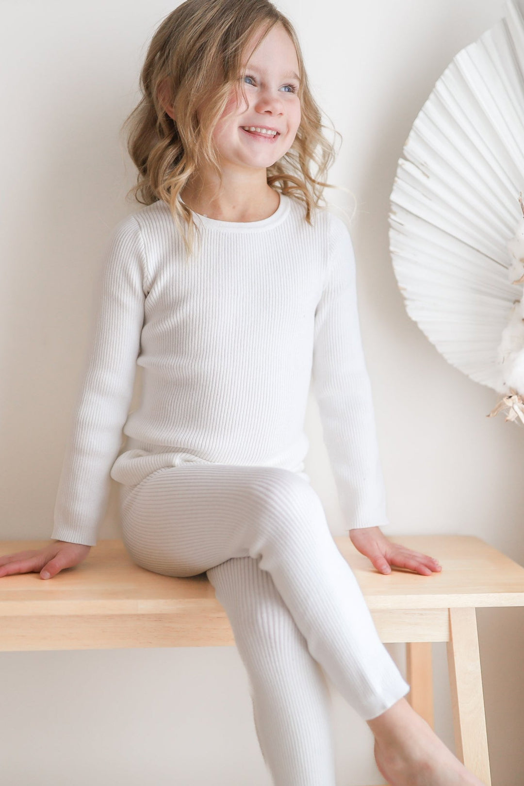 kids marshmallow long sleeve knitted top