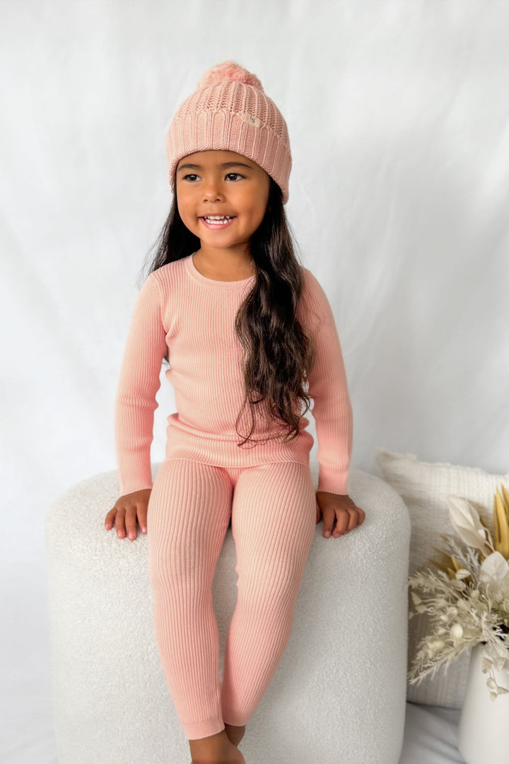 Super Chunky Knit Beanie - Peach