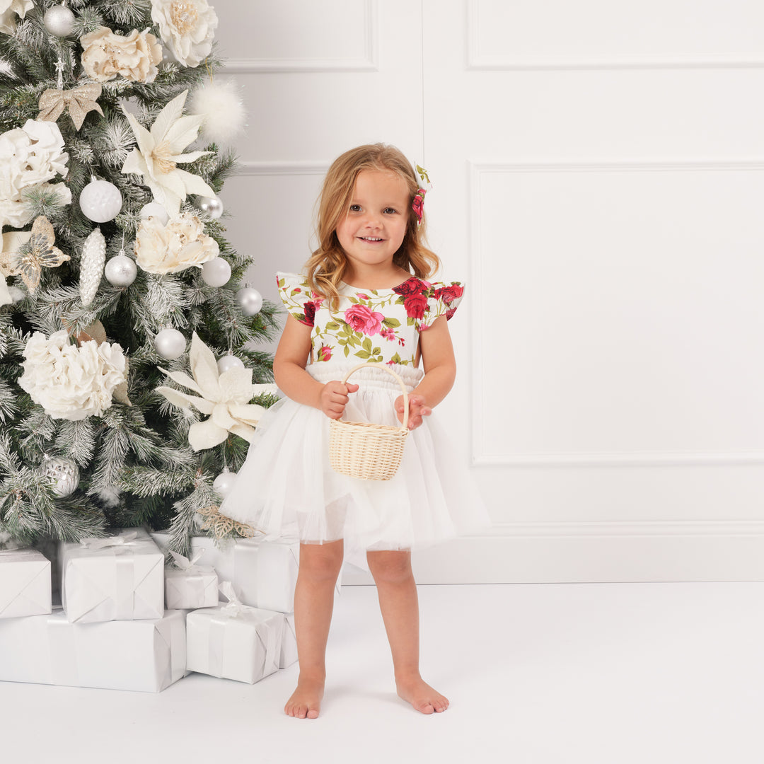 Ruffle Sunsuit - Ruby