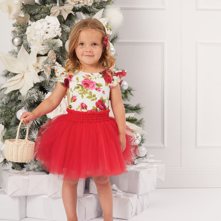 Ruffle Sunsuit - Ruby