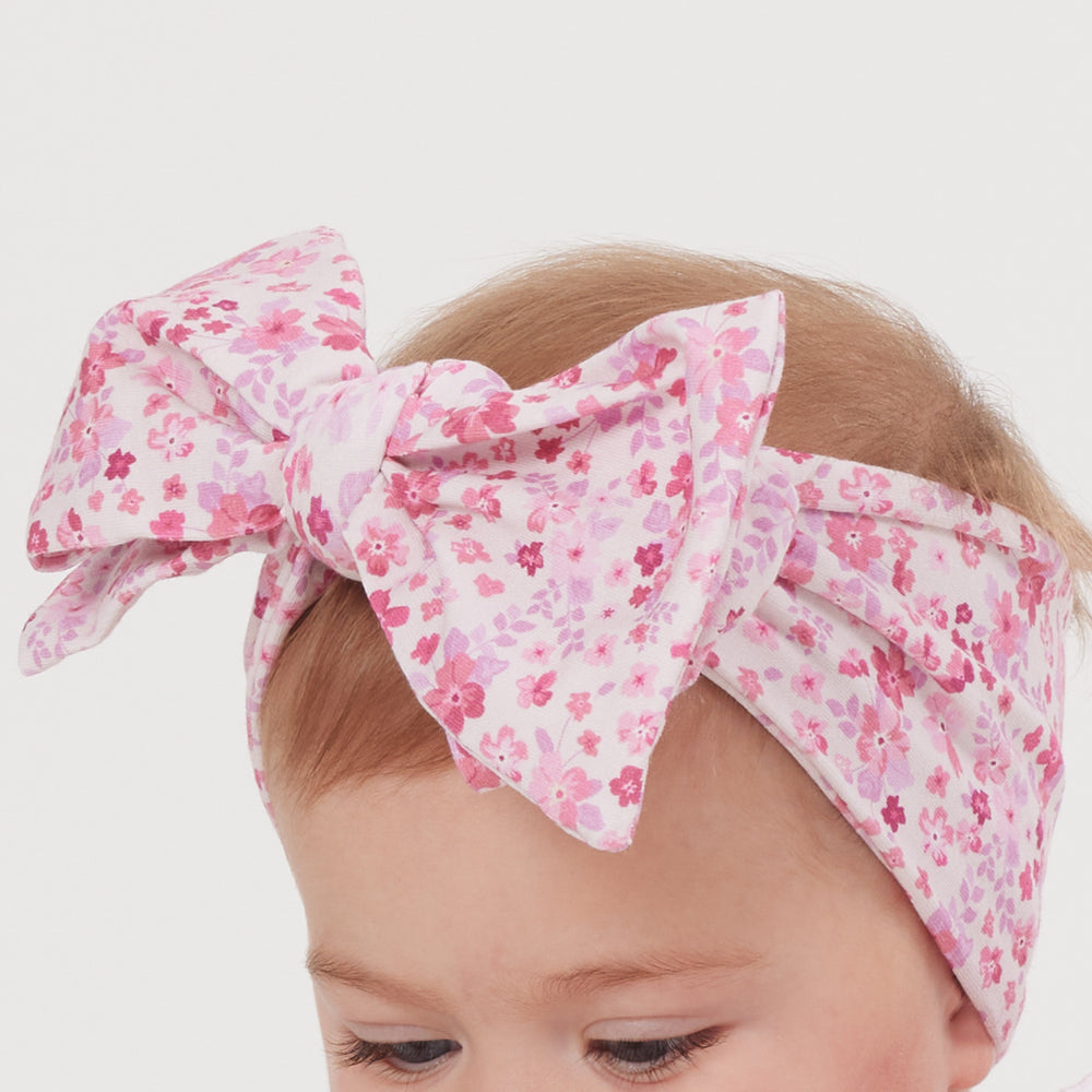 baby girls floral headwrap