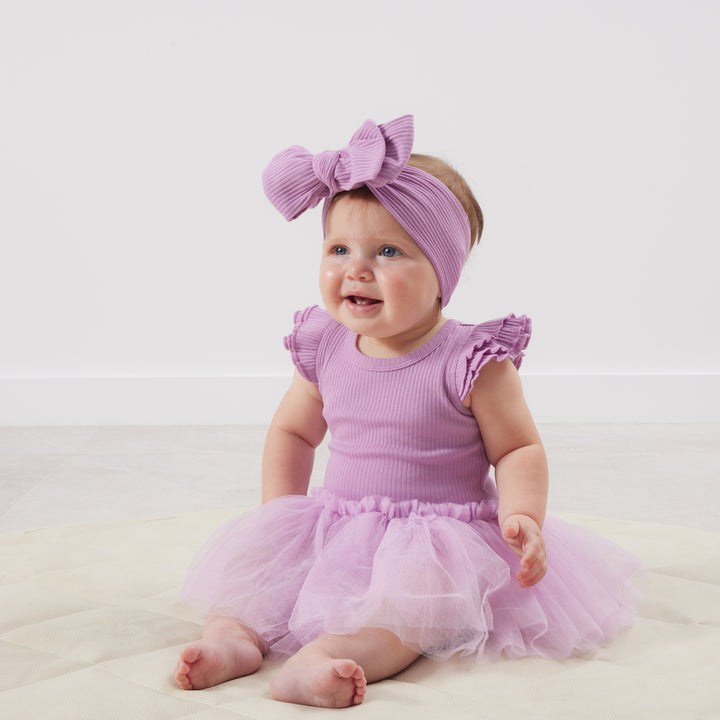 Cozy Summer Tutu Dress - Lavender Frost