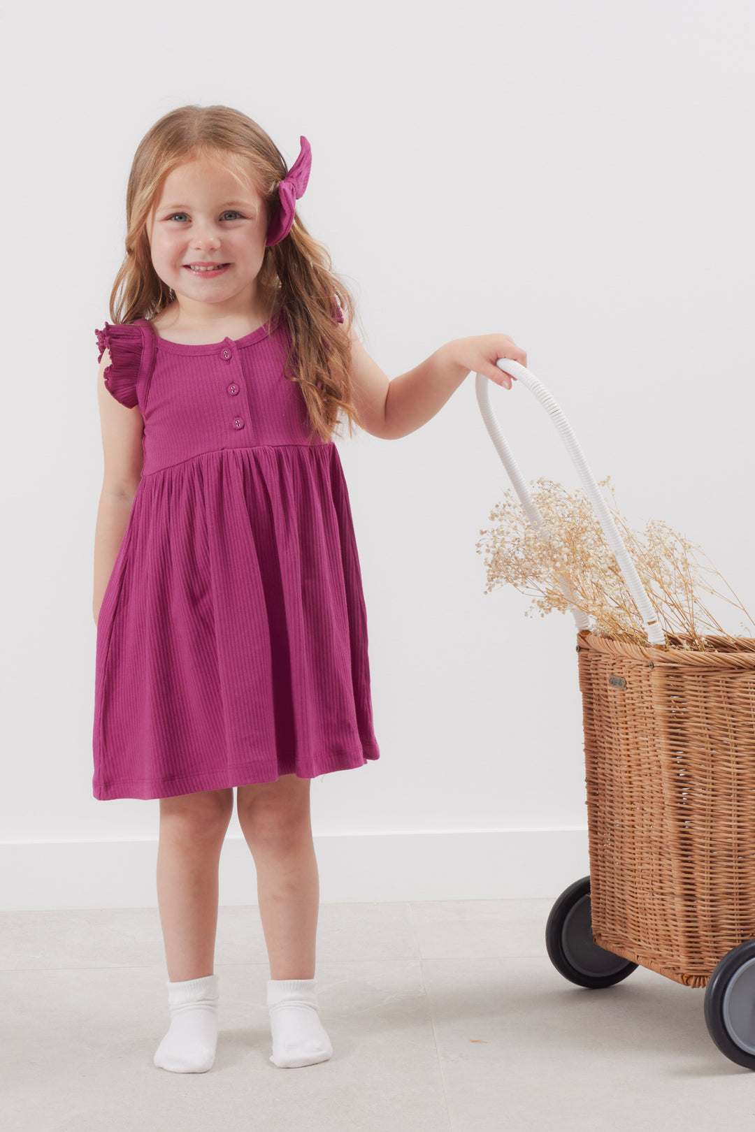 Cozy Summer Dress - Raspberry