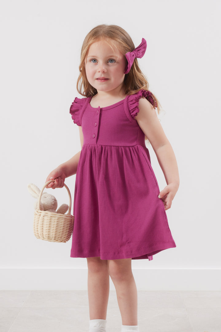 Cozy Summer Dress - Raspberry