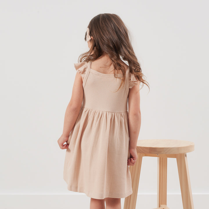 Summer Waffle Dress - Oatmeal