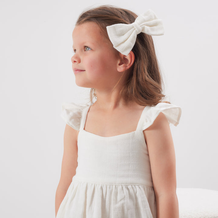 Muslin Sweetheart Dress - Coconut