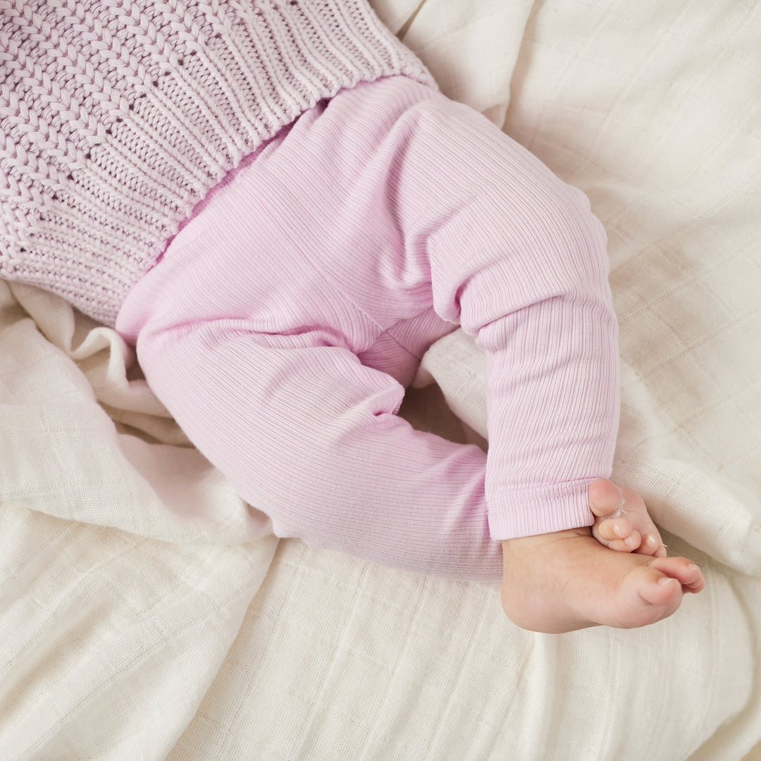 baby lilac leggings