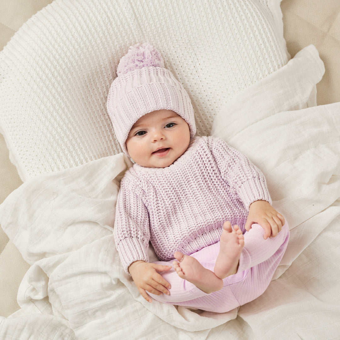 baby lilac leggings