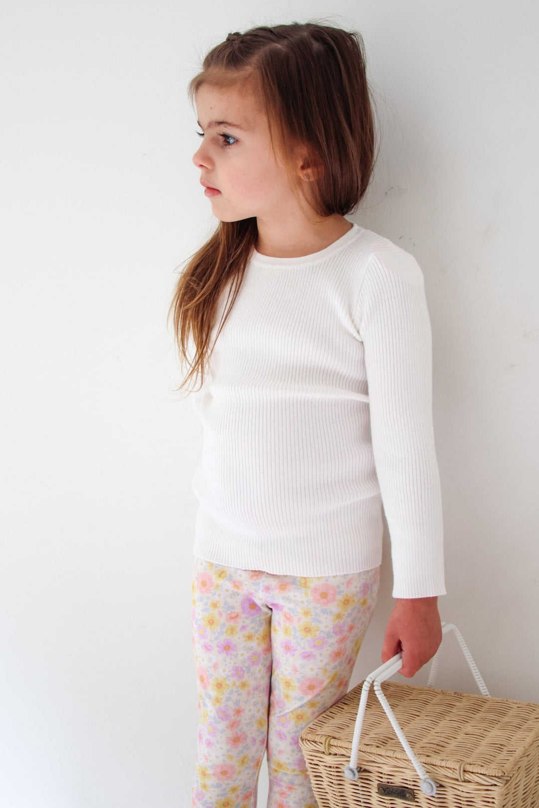 kids marshmallow long sleeve knitted top