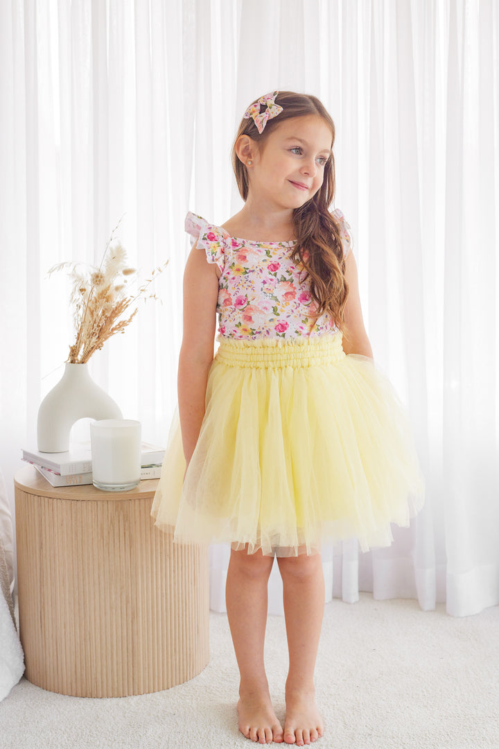 Tulle Tutu Skirt - Lemon Icing