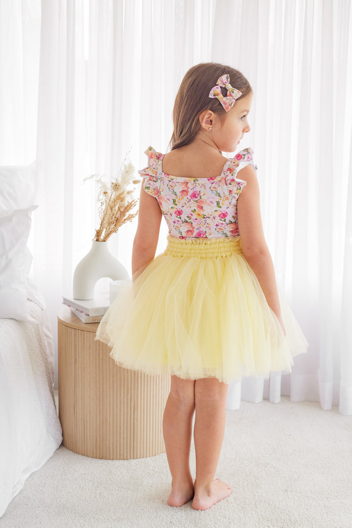 Tulle Tutu Skirt - Lemon Icing