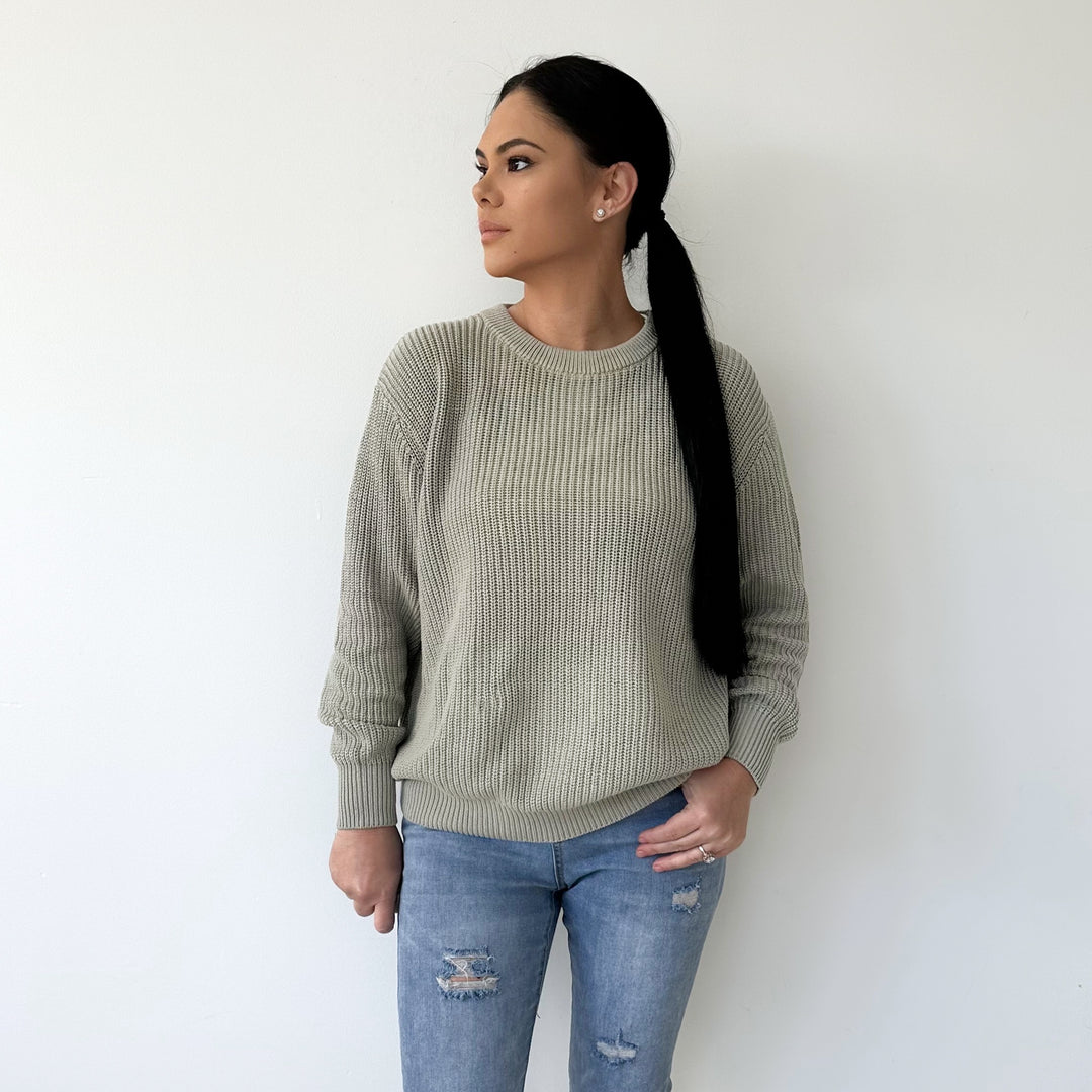 Mummy Chunky Knit - Basil