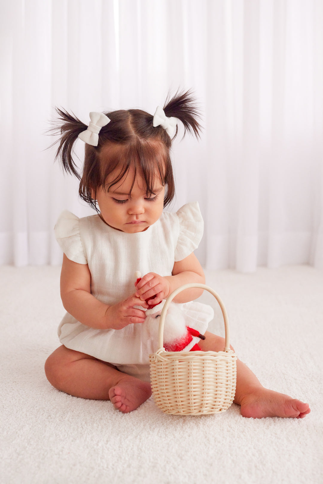 Muslin Bubble Romper - Coconut