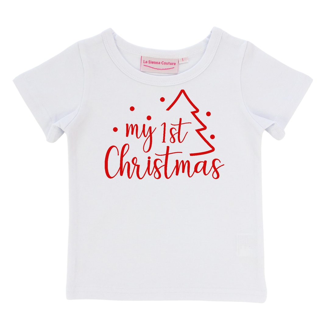 My 1st Christmas W/Tree - Unisex Tee - Vinyl - Custom