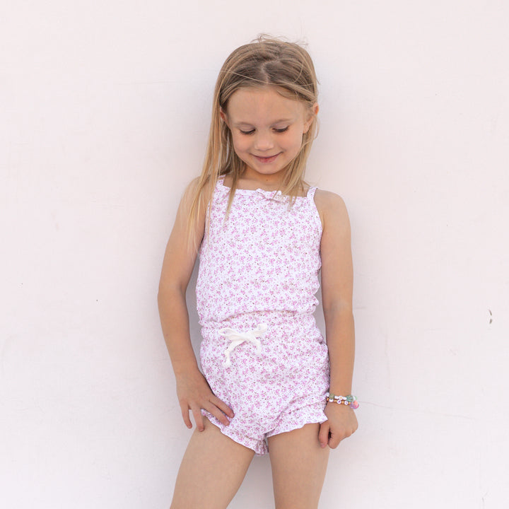 Floral Singlet & Shorties Set - Myla