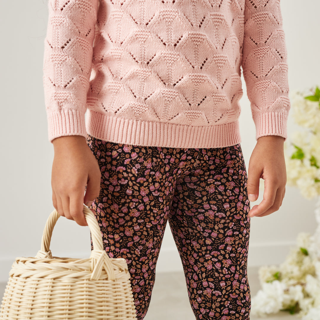 Jessie Flutter Knit - Peachy