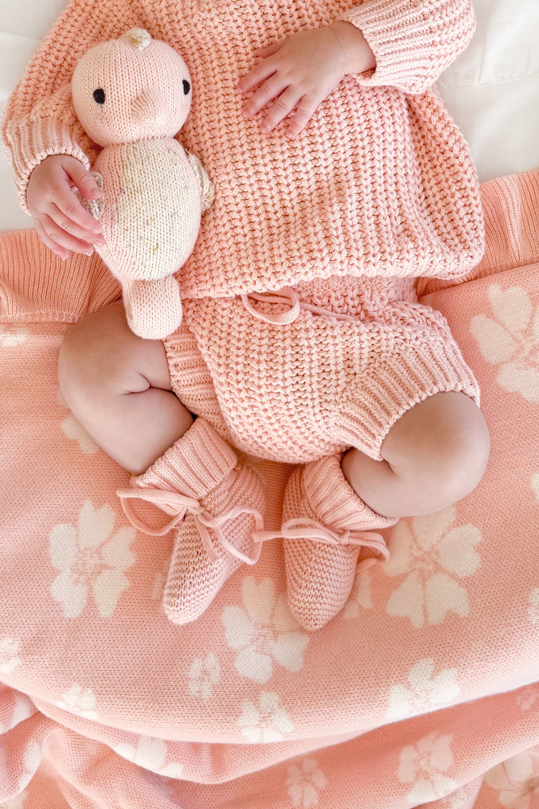 Super Chunky Knit Bloomers - Peach