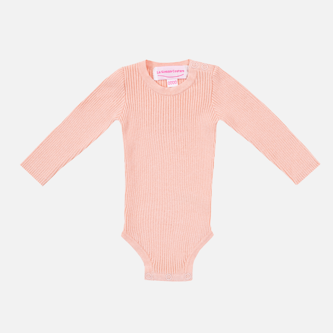 Knitted Bodysuit/Top - Peach